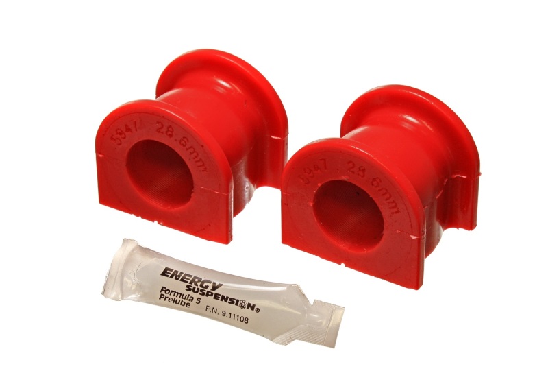 Honda S2000 Sway Bar Bushings - Front - Energy Suspension - Hyper-Flex Polyurethane, 26.5mm - Red - `00-`09 Honda S2000 Sway Bar Bushings - Front - Energy Suspension - Hyper-Flex Polyurethane, 26.5mm - Red - `00-`09